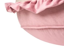 Børnepuf MAROT Velour Lyserød