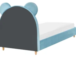Børneseng Bamse Velour MAILLES 90 x 200 cm Blå