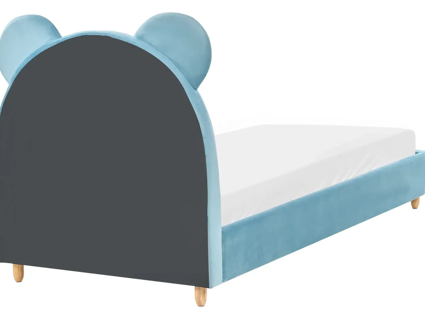Børneseng Bamse Velour MAILLES 90 x 200 cm Blå
