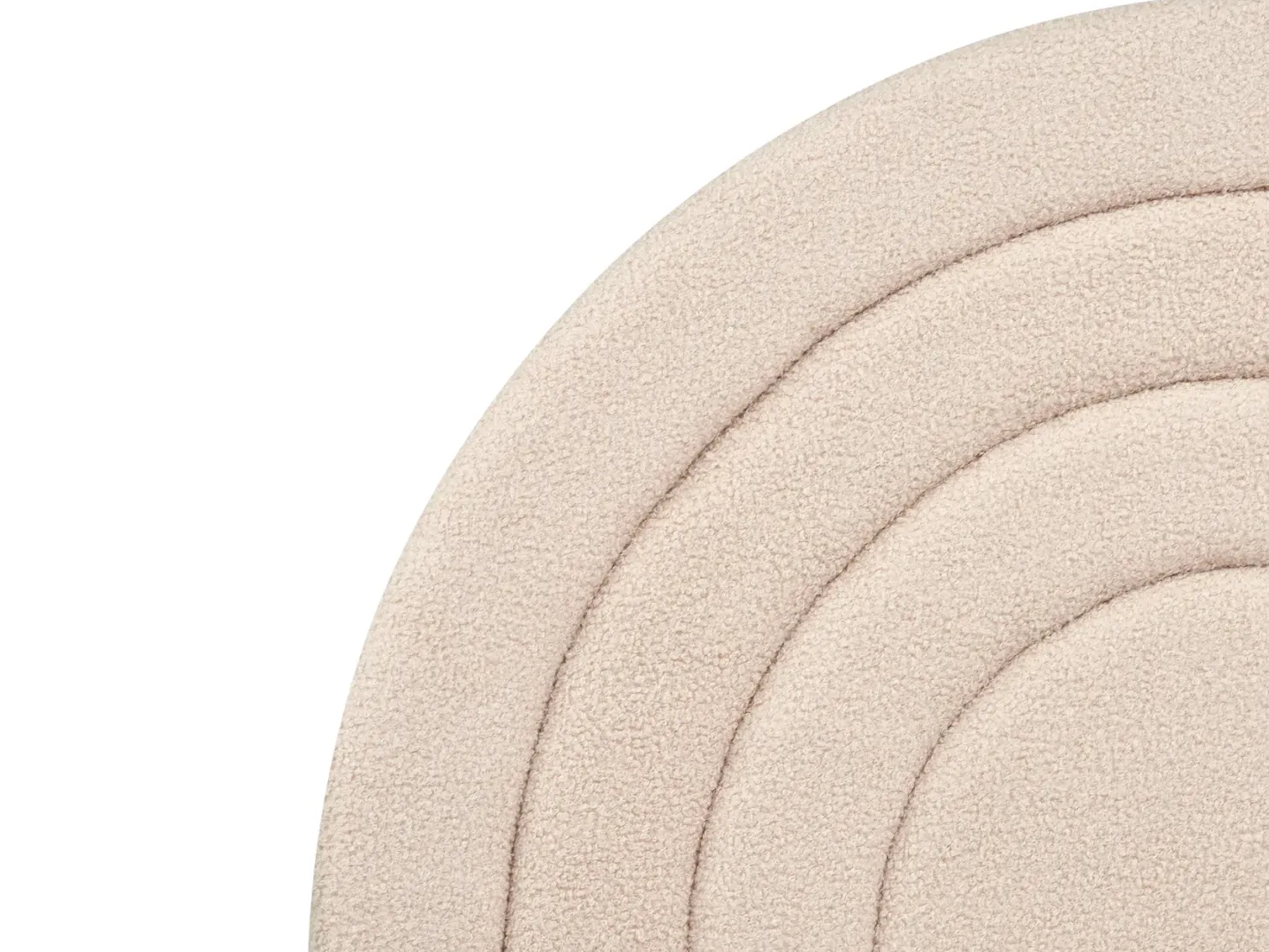 Børneseng Boucle ANET 90 x 200 cm Beige