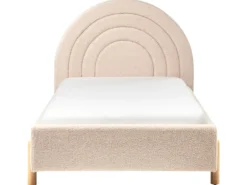 Børneseng Boucle ANET 90 x 200 cm Beige