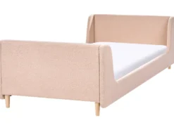 Børneseng Boucle LAYE 90 x 200 cm Beige