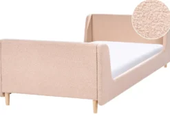 Børneseng Boucle LAYE 90 x 200 cm Beige
