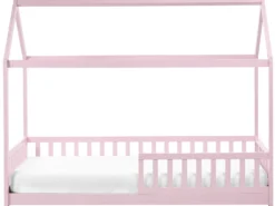 Børneseng Hus Fyretræ COSSAYE 90 x 200 cm Pastellrosa