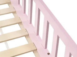Børneseng Hus Fyretræ COSSAYE 90 x 200 cm Pastellrosa
