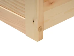 Børneseng Hus Fyretræ ORGEVAL 90 x 200 cm med opbevaring Lysebrun