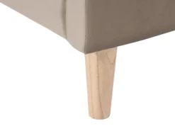 Børneseng Hus Velour KERVAN 90 x 200 cm Brungrå