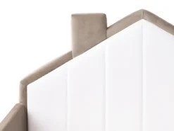 Børneseng Hus Velour KERVAN 90 x 200 cm Brungrå