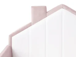 Børneseng Hus Velour KERVAN 90 x 200 cm Lyserød
