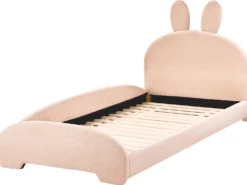 Børneseng Kanin Boucle PERROS 90 x 200 cm Beige