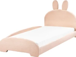 Børneseng Kanin Boucle PERROS 90 x 200 cm Beige