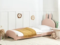 Børneseng Kanin Boucle PERROS 90 x 200 cm Beige