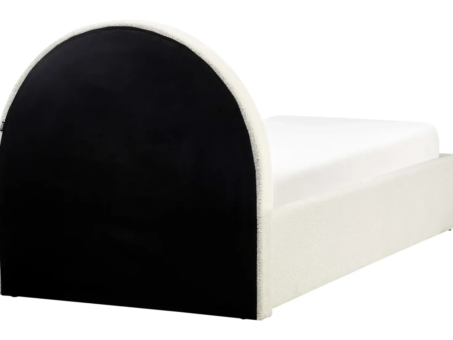 Børneseng med opbevaring Boucle ANET 90 x 200 cm Cremehvid