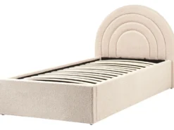 Børneseng med opbevaring Boucle ANET 90 x 200 cm Beige