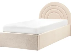 Børneseng med opbevaring Boucle ANET 90 x 200 cm Beige