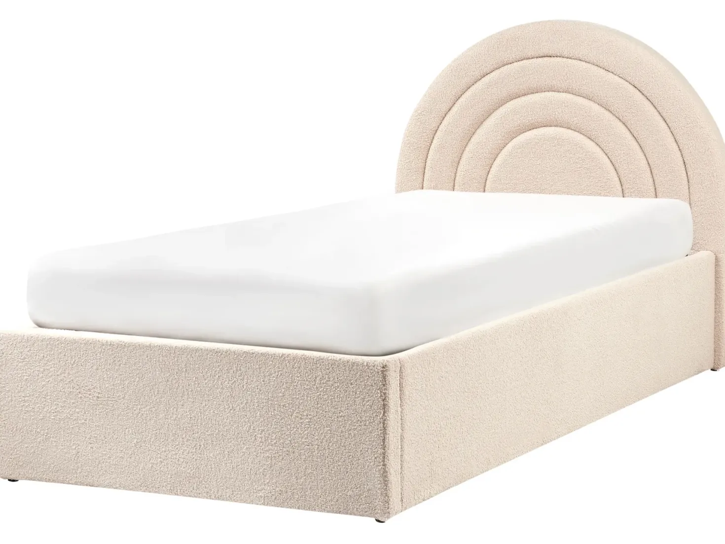 Børneseng med opbevaring Boucle ANET 90 x 200 cm Beige