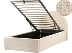 Børneseng med opbevaring Boucle ANET 90 x 200 cm Beige