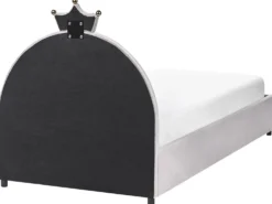 Børneseng med opbevaring Krone Velour GRISETOT 90 x 200 cm Grå