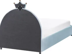 Børneseng med opbevaring Krone Velour GRISETOT 90 x 200 cm Blå