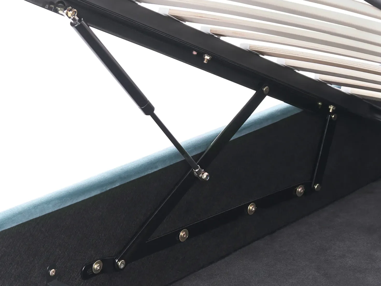 Børneseng med opbevaring Krone Velour GRISETOT 90 x 200 cm Blå