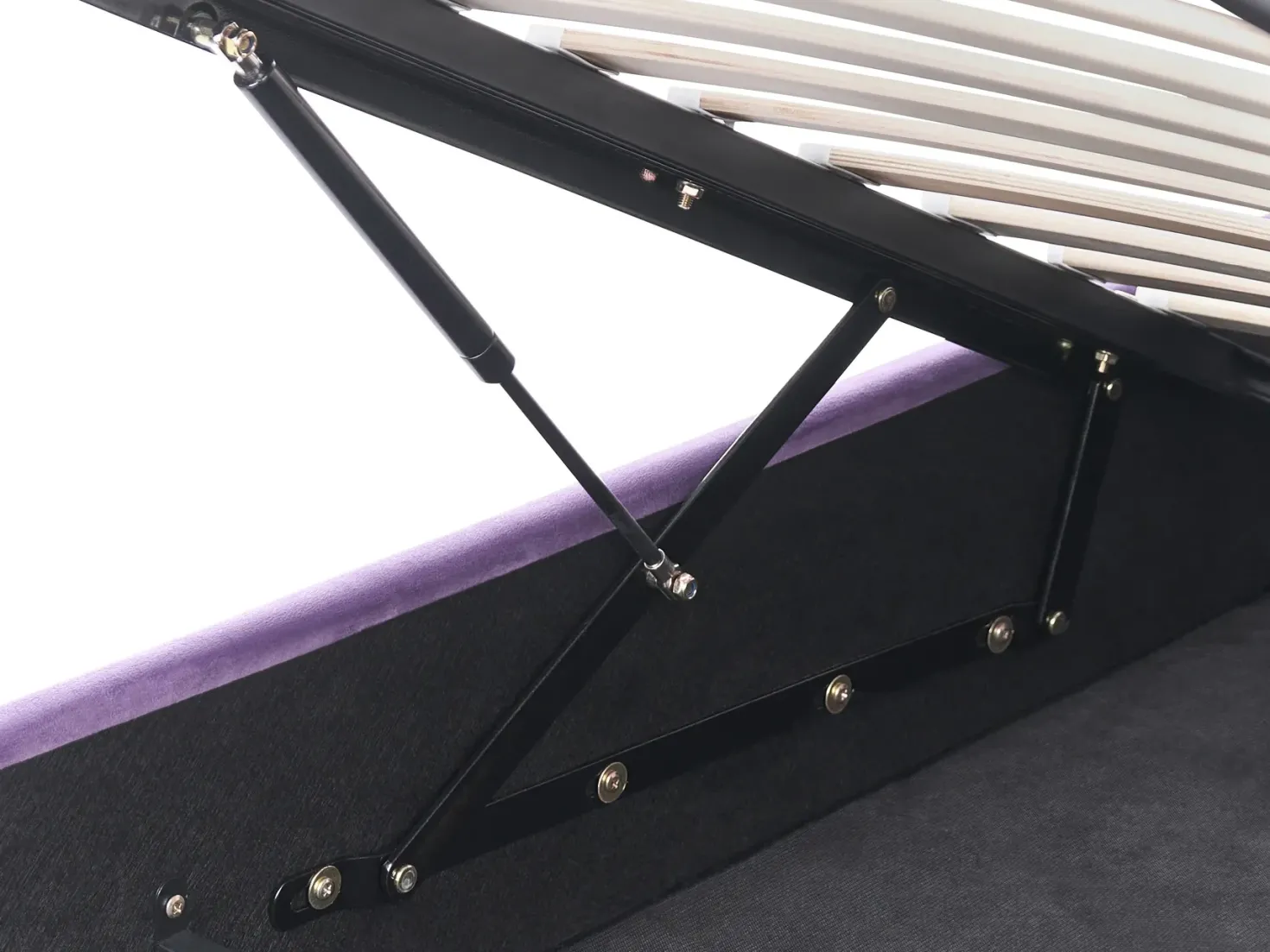Børneseng med opbevaring Krone Velour GRISETOT 90 x 200 cm Lilla
