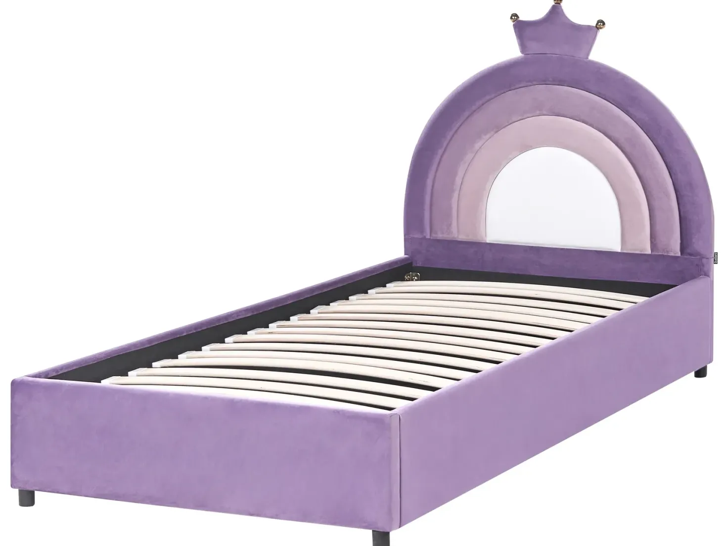 Børneseng med opbevaring Krone Velour GRISETOT 90 x 200 cm Lilla
