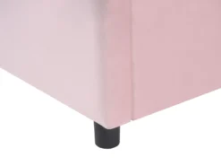 Børneseng med opbevaring Krone Velour GRISETOT 90 x 200 cm Lyserød