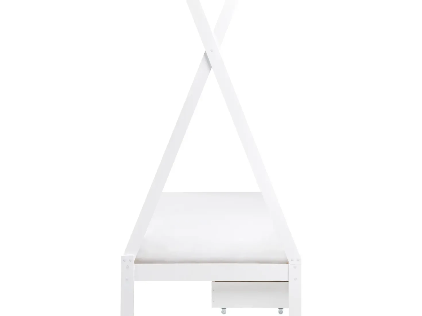 Børneseng med skuffer Tipi Fyretræ DEVAY 90 x 200 cm Hvid