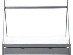 Børneseng med udtræk Fyretræ TALMONTIERS 90 x 200 cm Grå