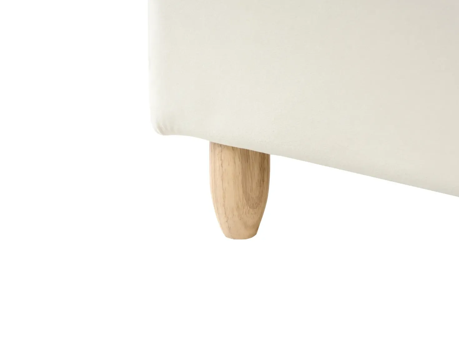 Børneseng Muslingeskal Velour NEULISE 90 x 200 cm Beige