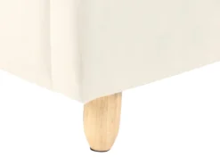 Børneseng Sky Velour BELLEVUE 90 x 200 cm Lys Beige