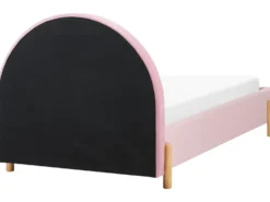 Børneseng Velour ANET 90 x 200 cm Lyserød