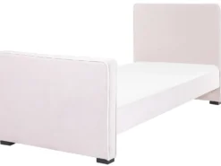 Børneseng Velour TEENIE 90 x 200 cm Pastellrosa