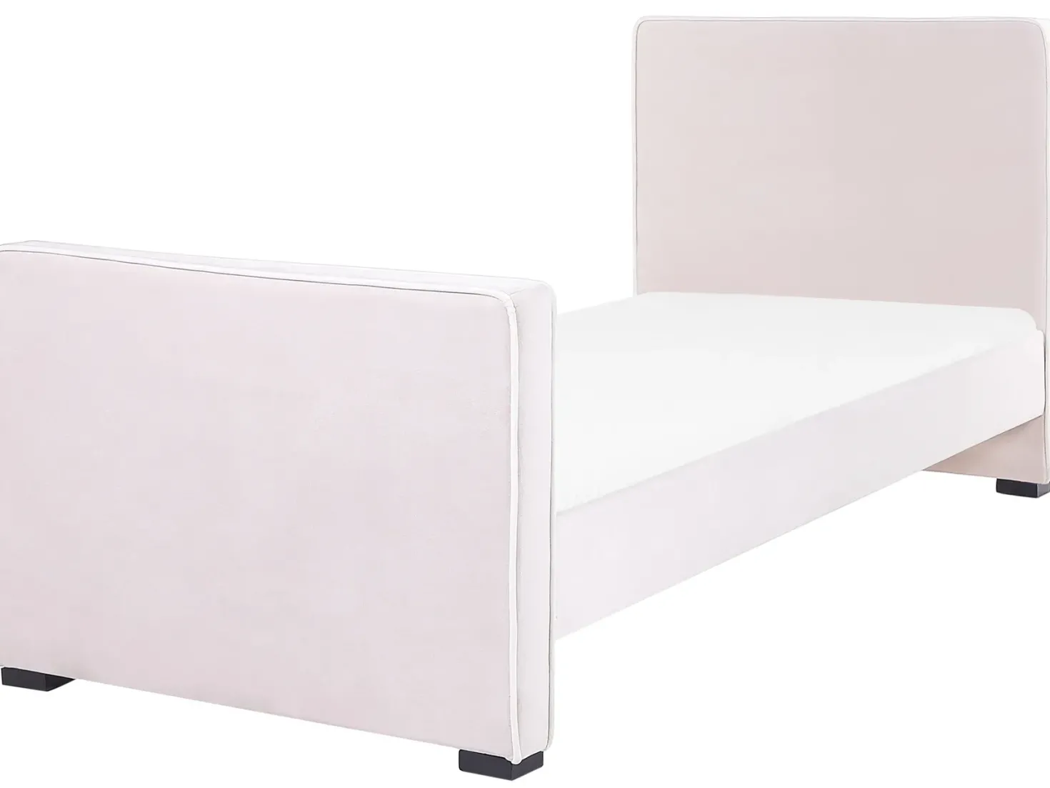 Børneseng Velour TEENIE 90 x 200 cm Pastellrosa