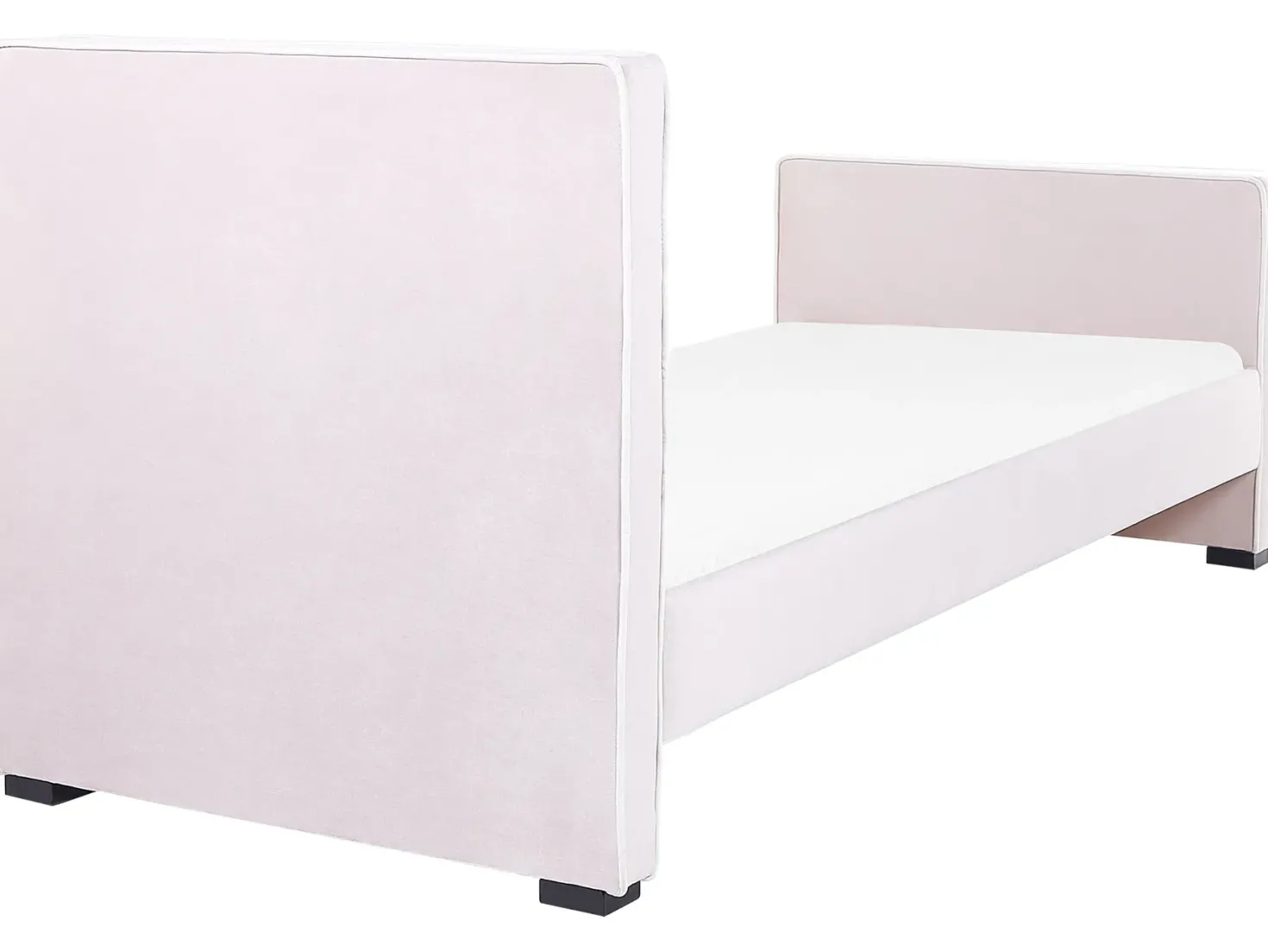 Børneseng Velour TEENIE 90 x 200 cm Pastellrosa