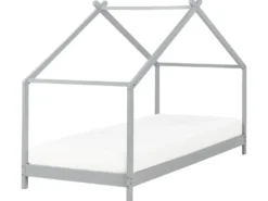 Børneseng Hus Fyretræ ORLU 90 x 200 cm Grå