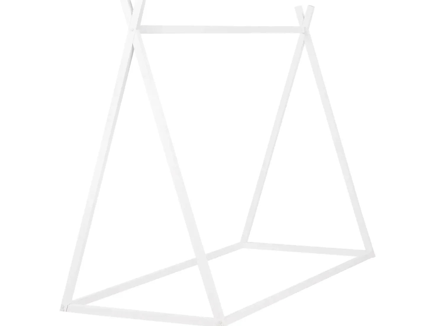 Børneseng Tipi Fyretræ SAURAT 90 x 200 cm Hvid