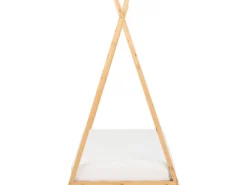 Børneseng Tipi Fyretræ SAURAT 90 x 200 cm Lysebrun