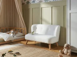 Børnesofa LOTE Boucle Hvid
