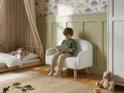 Børnesofa OTTAL Boucle Hvid
