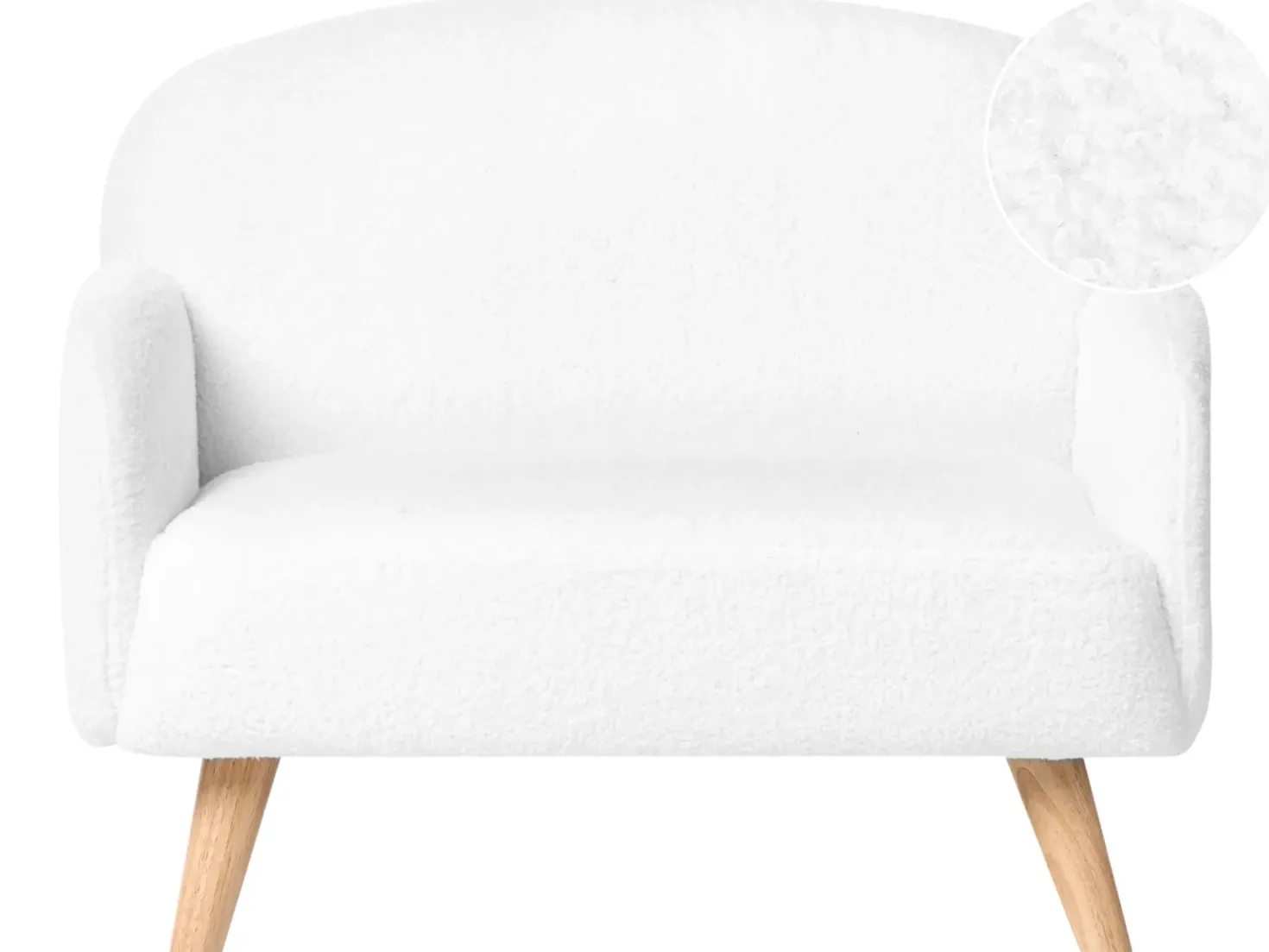 Børnesofa OTTAL Boucle Hvid