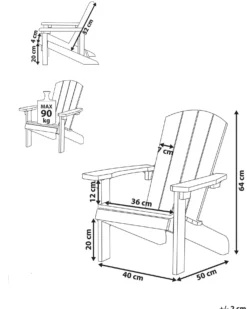 Børnestol ADIRONDACK Pastellrosa