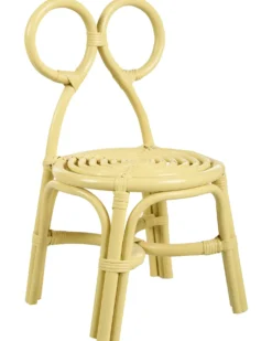 Børnestol MIRTIA Rattan Gul