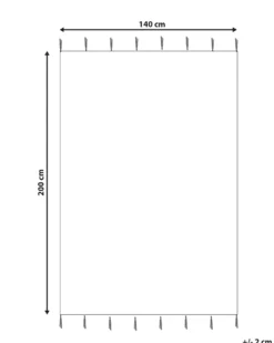 Børnetæppe ALAKOL Multifarvet 140 x 200 cm Bomuld