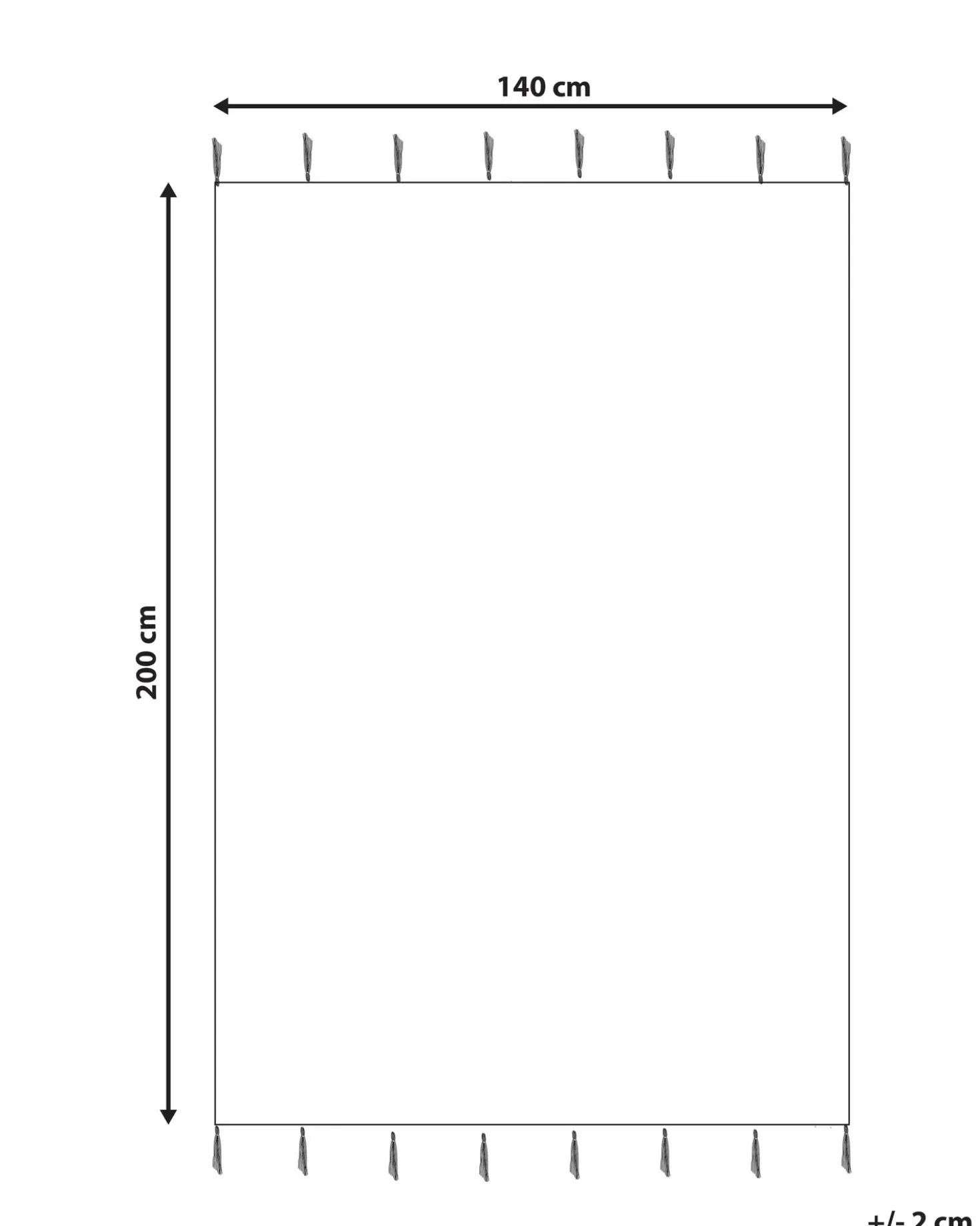 Børnetæppe ALAKOL Multifarvet 140 x 200 cm Bomuld