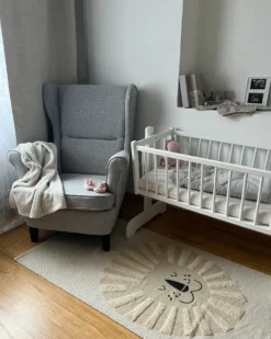 Børnetæppe BALARI Beige 80 x 150 cm Bomuld