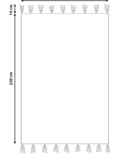 Børnetæppe CAVUS Hvid 160 x 230 cm Bomuld