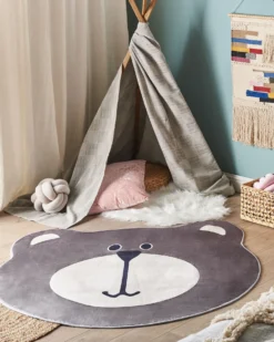 Børnetæppe COLARGOL Brun ø 120 cm