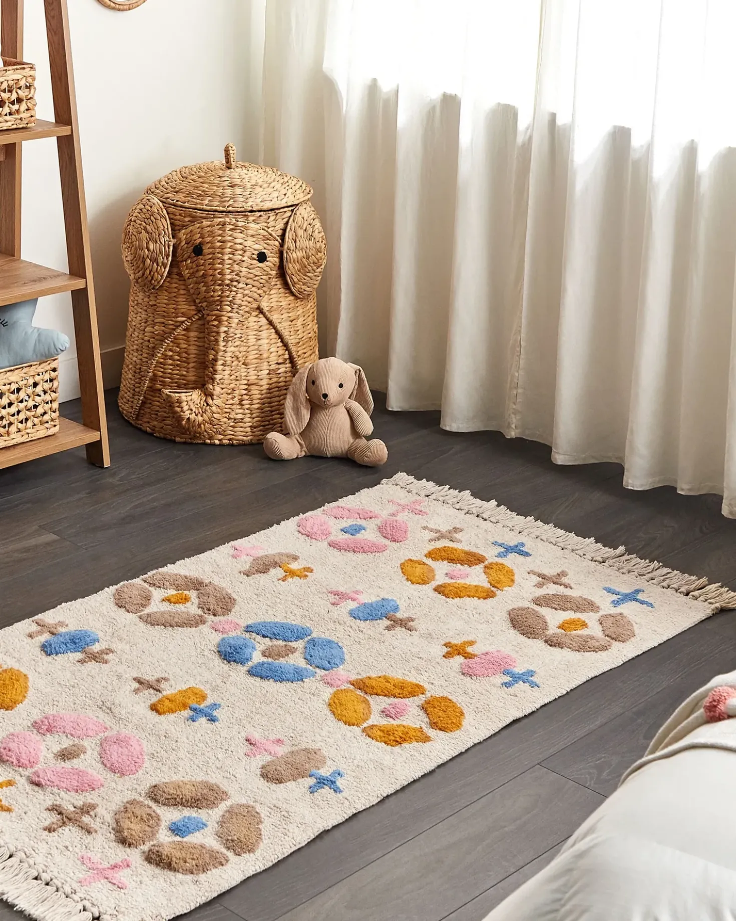 Børnetæppe DARAN Multifarvet 80 x 150 cm Bomuld