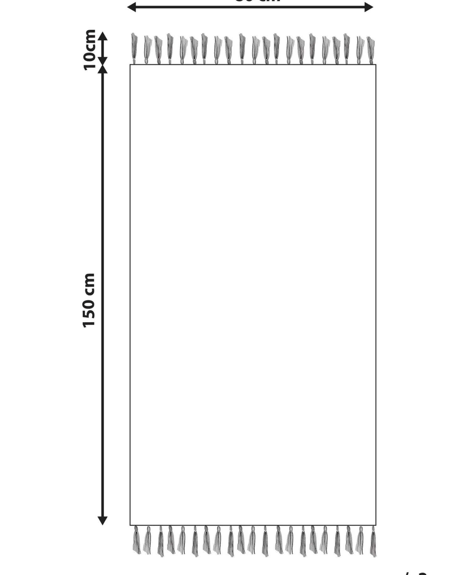 Børnetæppe DARAN Multifarvet 80 x 150 cm Bomuld